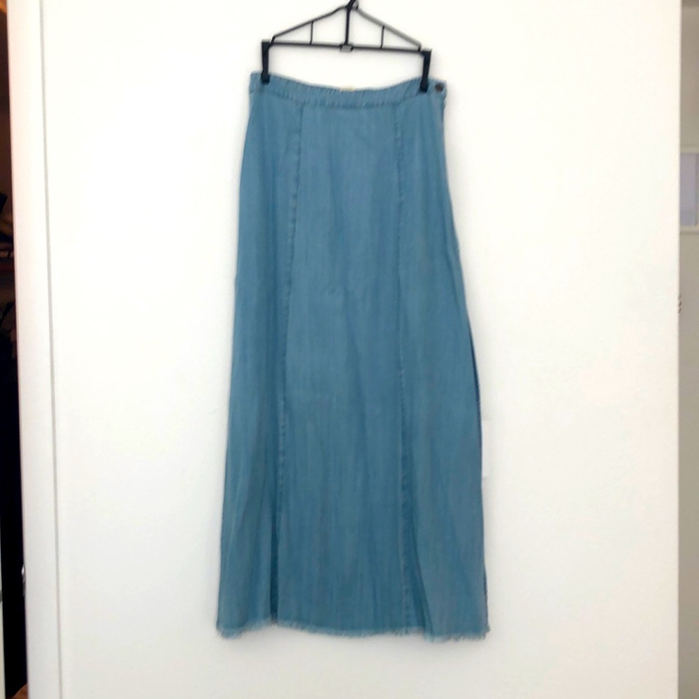 Jean maxi skirt